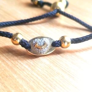 Juicy Couture Bracelet Black Gold Silver Heart